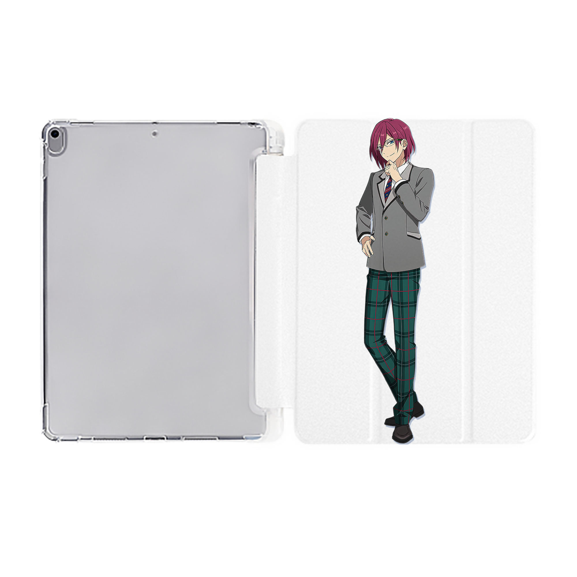 （画像用） あんさんぶるスターズ! Ensemble Stars IPad ケース ペン収納付き 三つ折りスタンド PUレザー×シリコン 対応機種9.5/10.5/10.9インチ